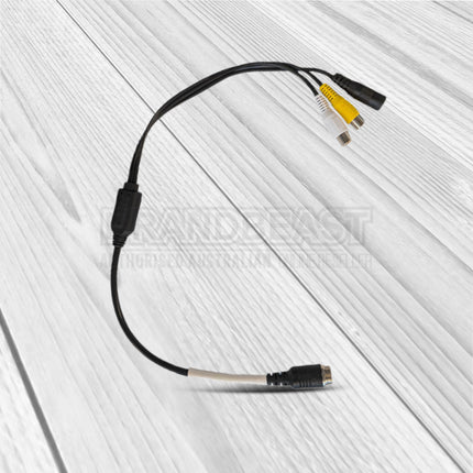 MONGOOSE PVC12HDM 4 Pin Male to RCA and Power - Heavy Duty Camera Adapter Cable