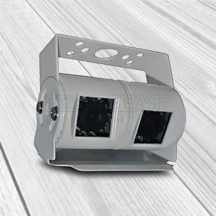 MONGOOSE MC420W Dual Cameras White 2 Cameras in One Mounting Bracket System