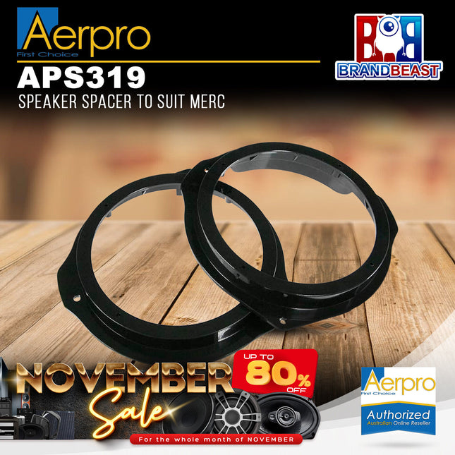 Aerpro APS319 Factory Speaker Adaptor Spacers Suit Mercedes C-Class/E-Class/Vito