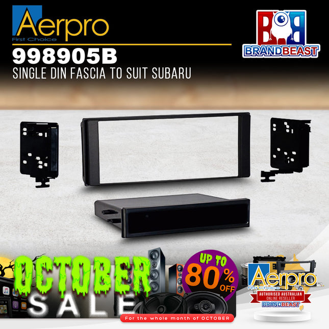 Aerpro 998905B Single/Double DIN Facia Kit Suit Select Subaru Vehicles