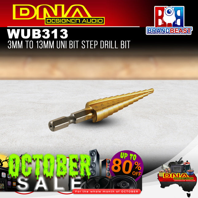 DNA WUB313 3mm To 13mm UniBit Step Drill Bit