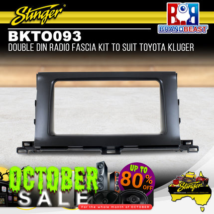 Stinger BKTO093 Double DIN Radio Fascia Kit To Suit Toyota Kluger 2014-2018