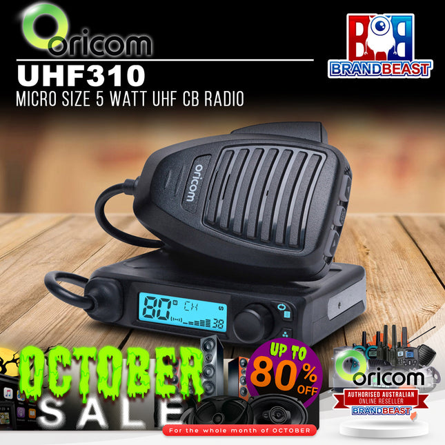 Oricom UHF310 5 Watt 80 Channel Micro UHF CB Radio