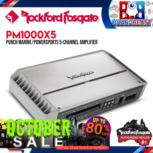Rockford Fosgate PM1000X5 Punch Marine 1,000 Watt Class-bd 5-Channel Amplifier