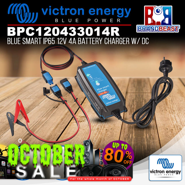 Victron Energy BPC120433014R Blue Smart IP65 12V 4A Battery Charger W/ DC Connector