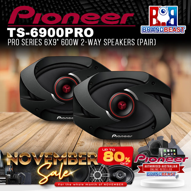Pioneer TS-6900PRO PRO Series 6x9" 600W 2-Way Speakers (Pair)