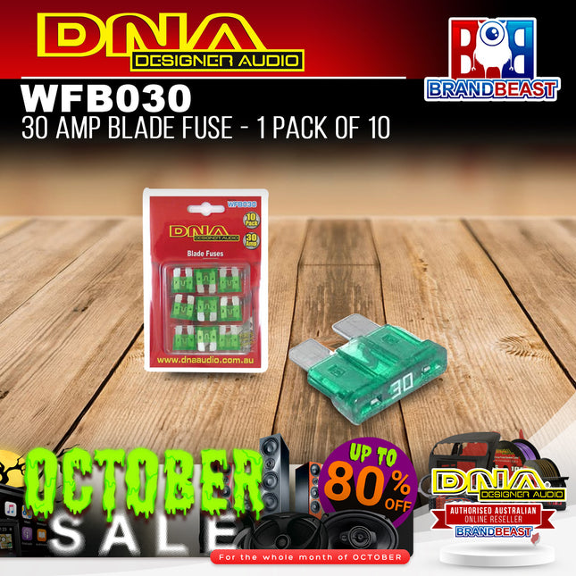 DNA WFB030 30 Amp Blade Fuse - 1 Pack Of 10