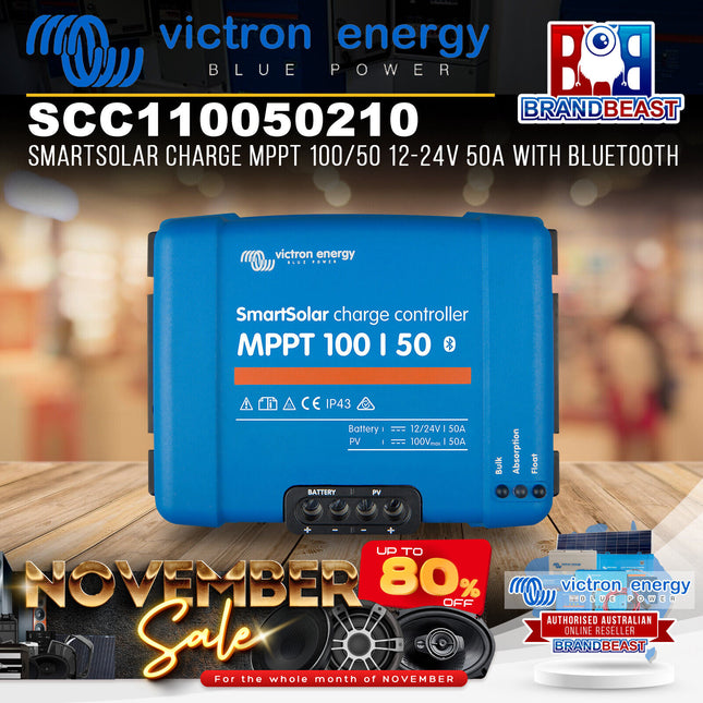Victron Energy SCC110050210 SmartSolar Charge MPPT 100/50 12-24V 50A With Blueto