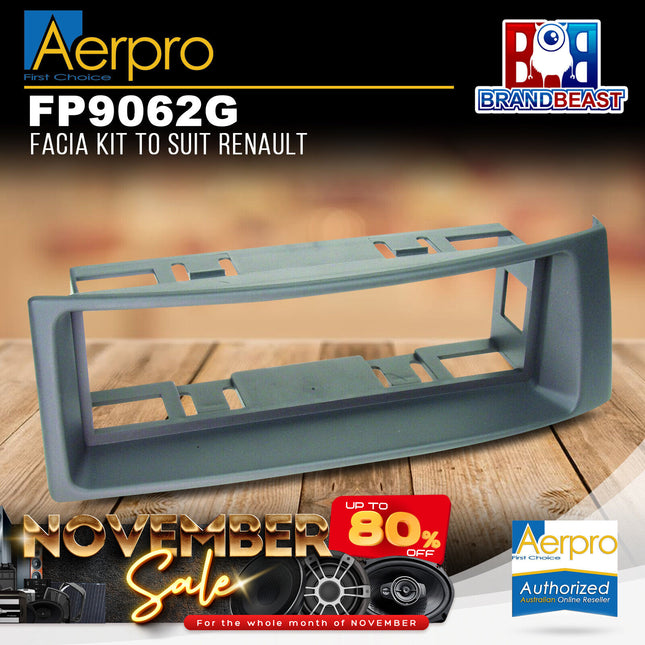 Aerpro FP9062G Single DIN Facia Kit to Suit Renault Megane/Scenic