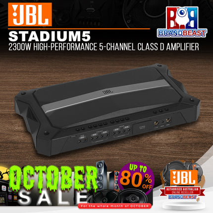 JBL Stadium 5 2300W High-Performance 5-Channel Class D Amplifier