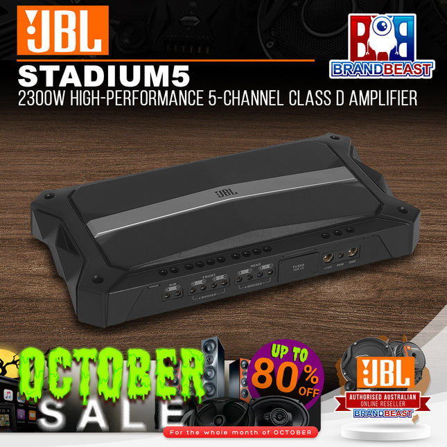 JBL Stadium 5 2300W High-Performance 5-Channel Class D Amplifier