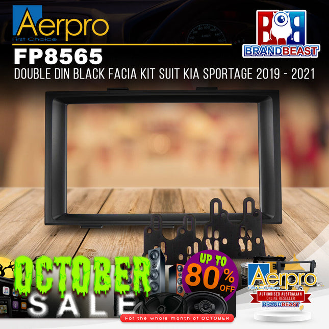 Aerpro FP8565 Double DIN Black Facia Kit Suit Kia Sportage 2019 - 2021
