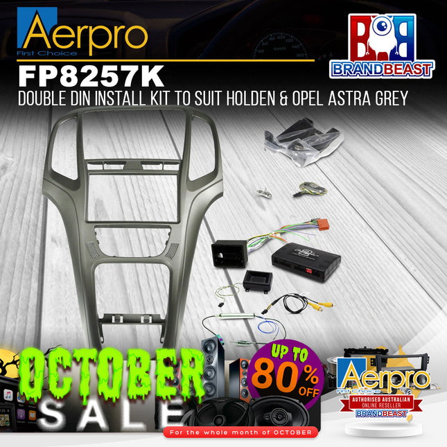 Aerpro FP8257K Double DIN Facia Kit Suit Holden Astra PJ & Opel Astra AS - Grey