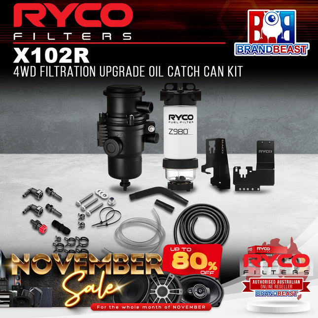 Ryco X102R 4WD Filtration Upgrade Oil Catch Can Kit