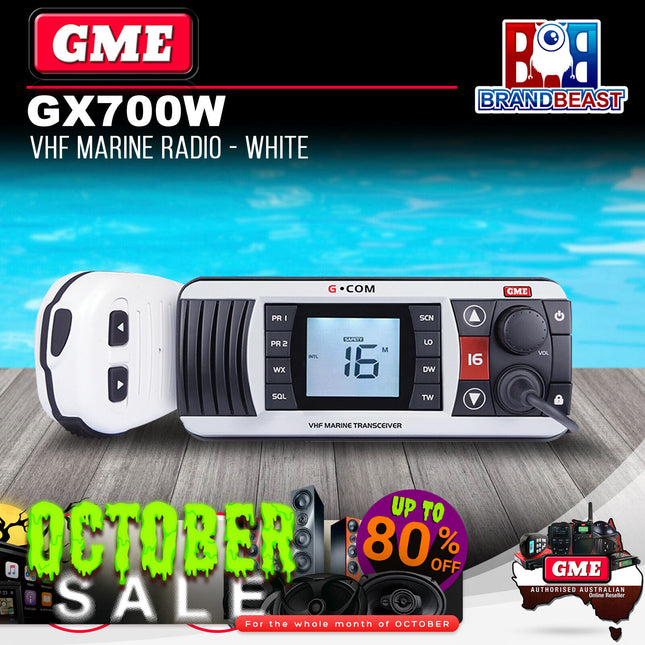 GME GX700W VHF Marine Radio White