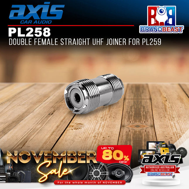 Axis PL258 Straight UHF Joiner