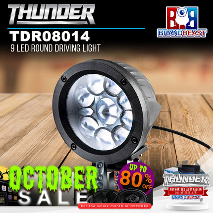 Thunder TDR08014 9 LED Round Driving Light