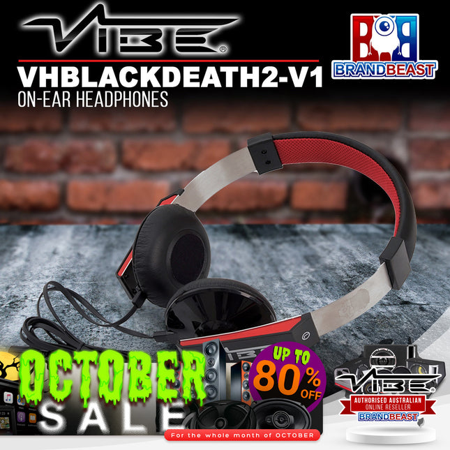 Vibe VHBLACKDEATH2-V1 On-Ear Headphones