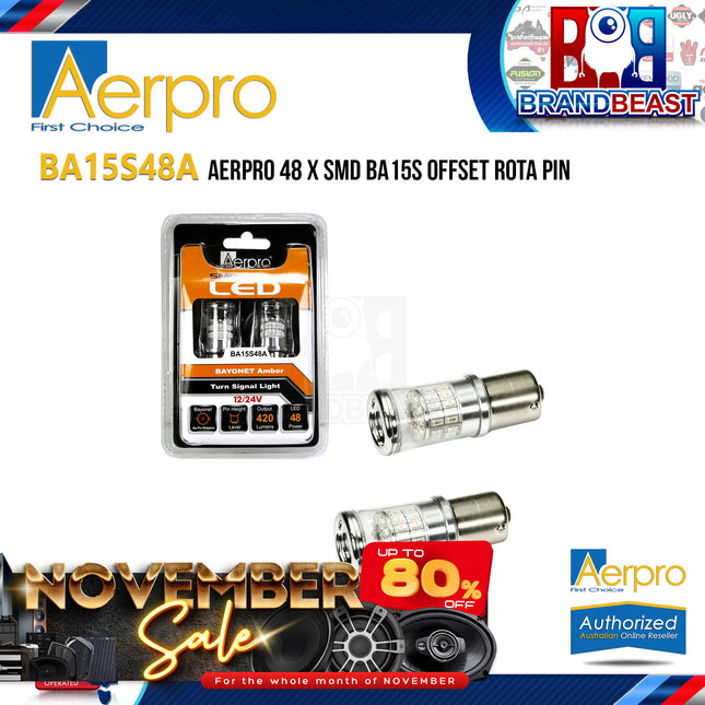 Aerpro BA15S48A 48 X SMD BA15S Offset Rota Pin