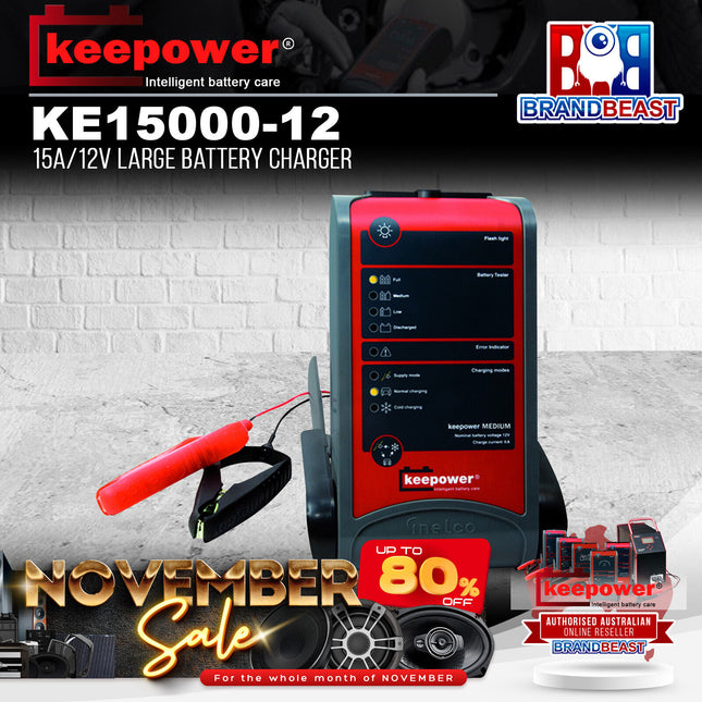 Keepower KE15000-12 15A/12V Large Battery Charger