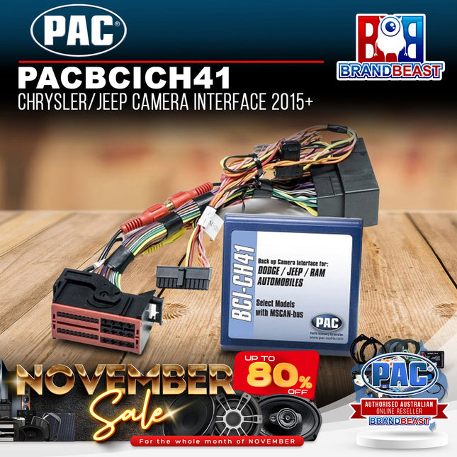 PAC BCICH41 Audio Back-Up to Suit Chrysler/Dodge/Jeep Camera Interface