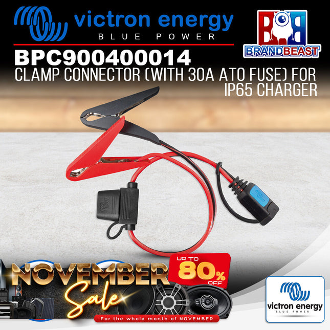 Victron Energy BPC900400014 Clamp Connector (With 30A ATO Fuse) For IP65 Charger