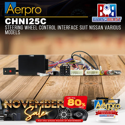 Aerpro CHNI25C Steering Wheel Control Interface Suit Nissan Various Models
