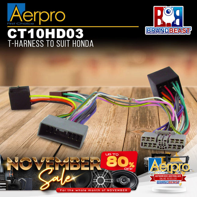 Aerpro CT10HD03 T-Harness to Suit Honda