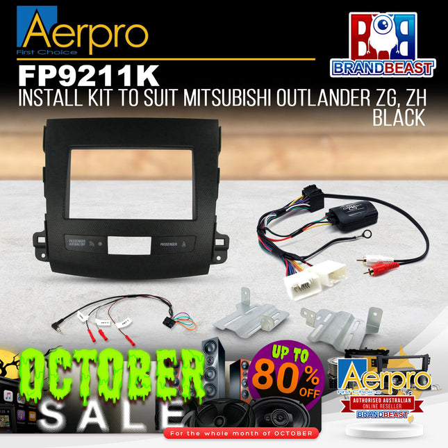 Aerpro FP9211K Double DIN Install Kit Suit Mitsubishi Outlander (NON-AMPLIFIED)