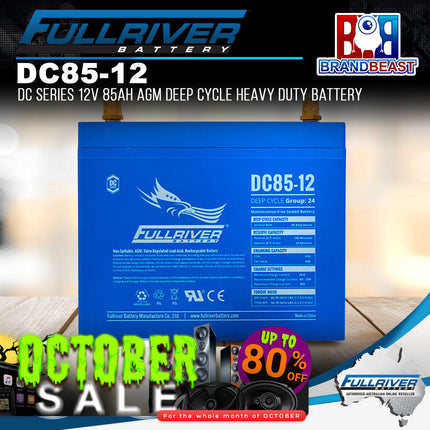 Fullriver DC85-12 DC Series 12V 85Ah AGM Deep Cycle Heavy Duty Battery