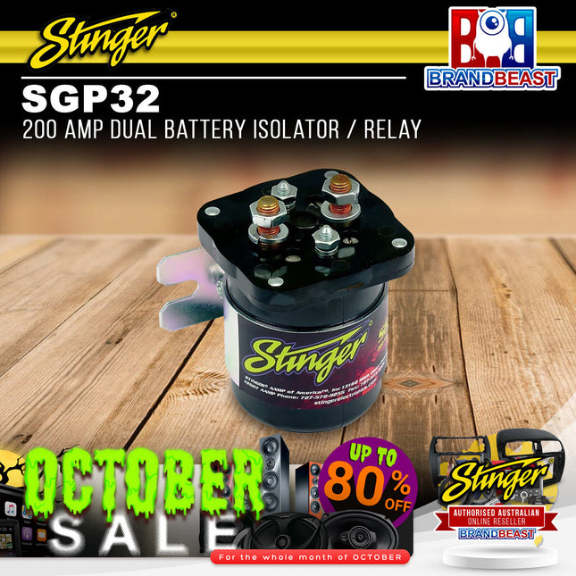 Stinger SGP32 200 Amp Dual Battery Isolator / Relay