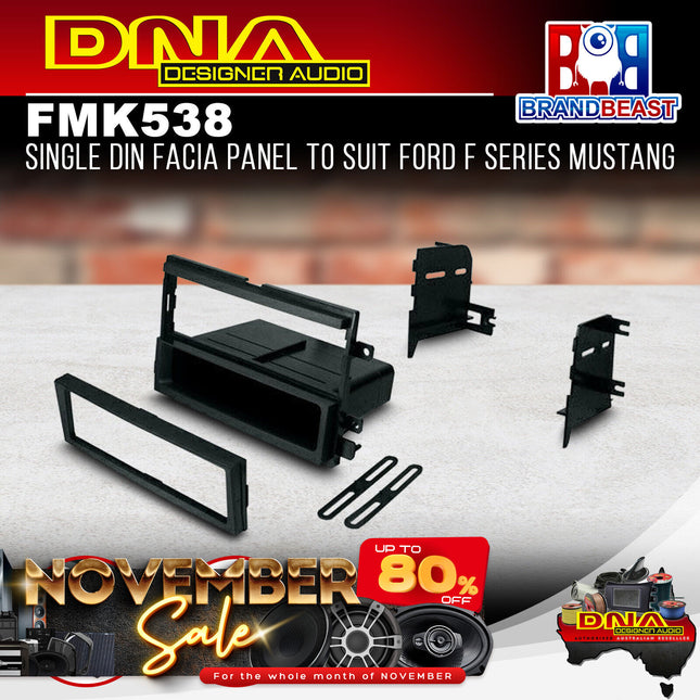 DNA FM-K538 Single DIN Fascia Panel To Suit Ford F Series Mustang
