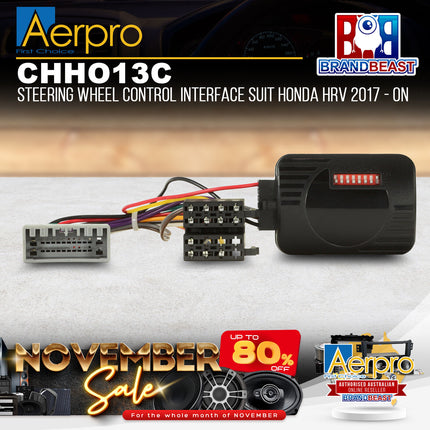 Aerpro CHHO13C Steering Wheel Control Interface Suit Honda HRV 2017 - 2021