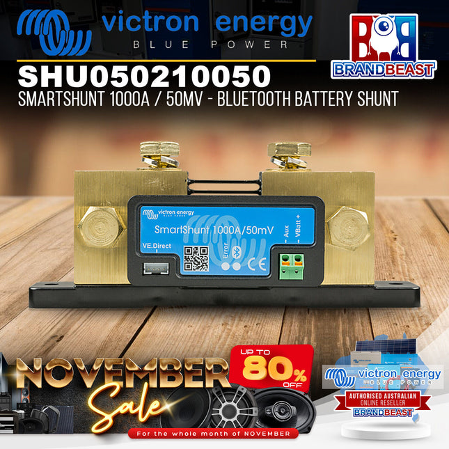 Victron Energy SHU050210050 SmartShunt 1000A / 50mV - Bluetooth Battery Shunt