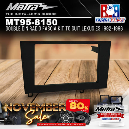 Metra MT95-8150 Double DIN Radio Fascia Kit To Suit Lexus ES 1992-1996