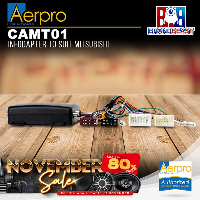 Aerpro CAMT01 OEM AV Infodapter Suit Mitsubishi Various Models