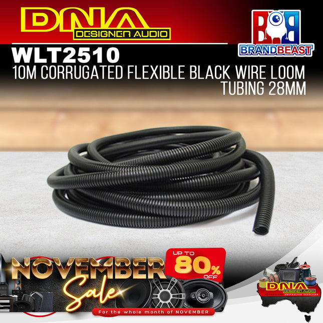 DNA WLT2510 28mm x 10m Split Corrugated Loom Tube