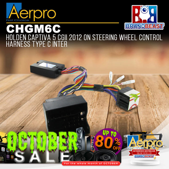 Aerpro CHGM6C Steering Wheel Control Interface Suit Holden Captiva 5 CG Series 2