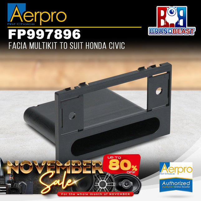 Aerpro FP997896 Single DIN & Pocket Facia Multikit Suit Honda Civic/CR-V