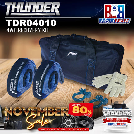 Thunder TDR04010 4WD Recovery Kit - 8000KG