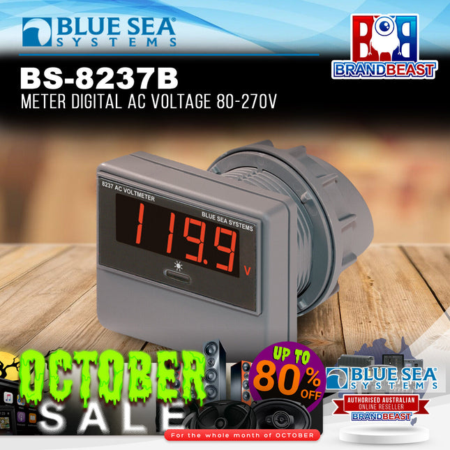 Blue Sea Systems BS-8237B Meter Digital AC Voltage 80-270V