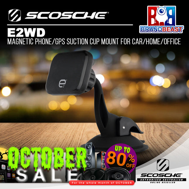Scosche E2WD Magnetic Phone/GPS Suction Cup Mount for Car/Home/Office