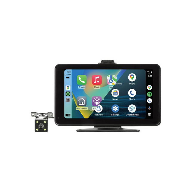Aerpro AM7M03R 7" Wireless Smartphone Monitor with Apple CarPlay & Reverse Camera