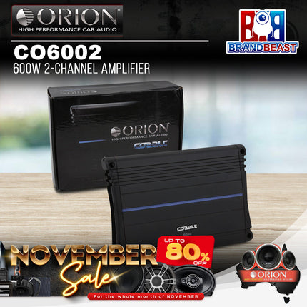 Orion CO6002 600W 2-Channel Amplifier