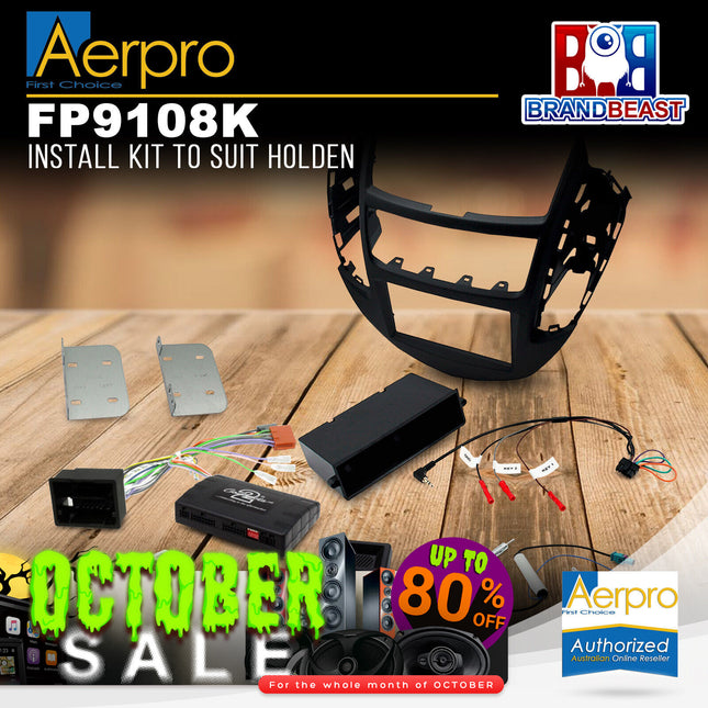 Aerpro FP9108K Single/Double DIN Install Kit to Suit Holden Trax TJ