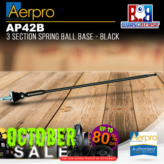 Aerpro AP42B 3 Section Spring Ball Base Antenna