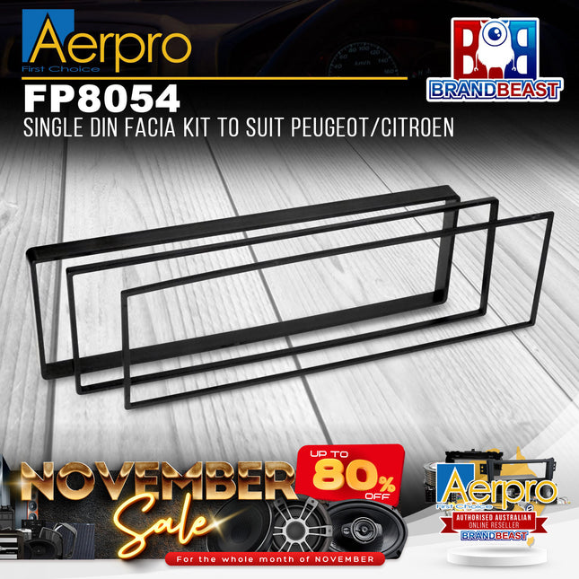 Aerpro FP8054 Single DIN Facia Kit to Suit Peugeot/Citroen