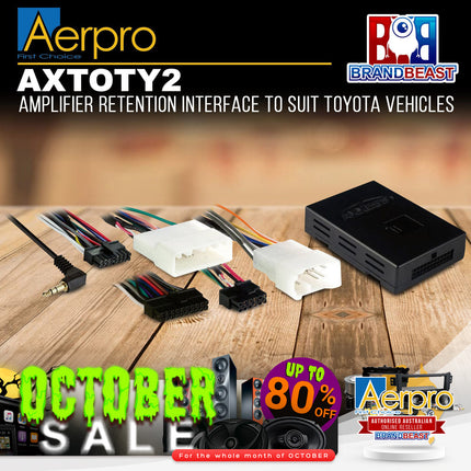 Aerpro AXTOTY2 Amplifier Retention Interface Suit Toyota Various Vehicles