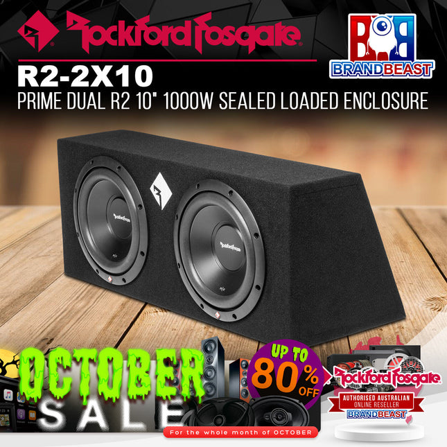Rockford Fosgate R2-2X10 Prime Dual R2 10" 1000W Sealed Loaded Enclosure