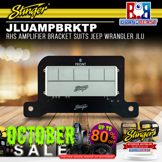 Stinger JLUAMPBRKTP RHS Amplifier Bracket Suits Jeep Wrangler JLU